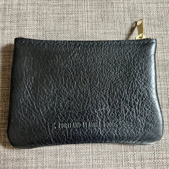 Portland Leather double zip wallet - pebbled black - Picture 4 of 4